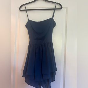 Lucy in the sky. Navy romper. Size Small